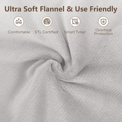 PROALLER blanket close-up shows soft flannel texture and comfort.