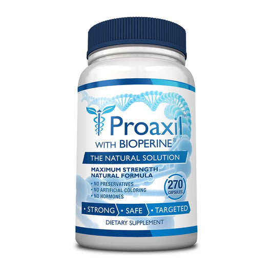 Proaxil bottle with 270 capsules for daily prostate support