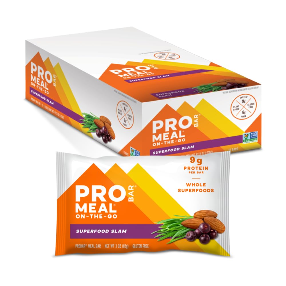 PROBAR MEAL Bar Superfood Slam packaging enables convenient, on-the-go energy.