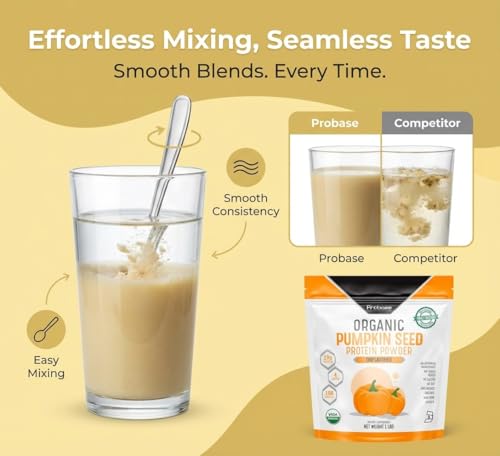 Probase Nutrition pumpkin seed protein powder provides 19 g per serving for post-workout fueling