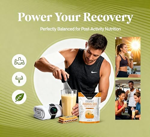 Probase Nutrition cold-pressed pumpkin seed protein powder rich in omega fatty acids