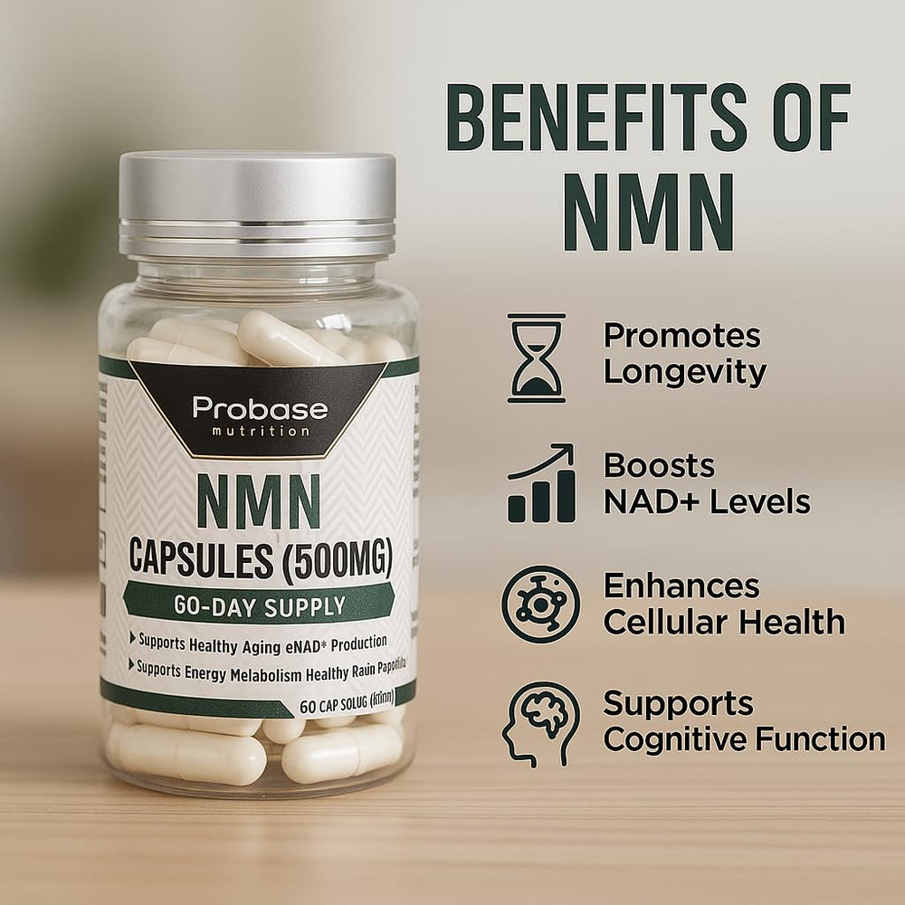 Active lifestyle scene with daily NMN capsule ready to take