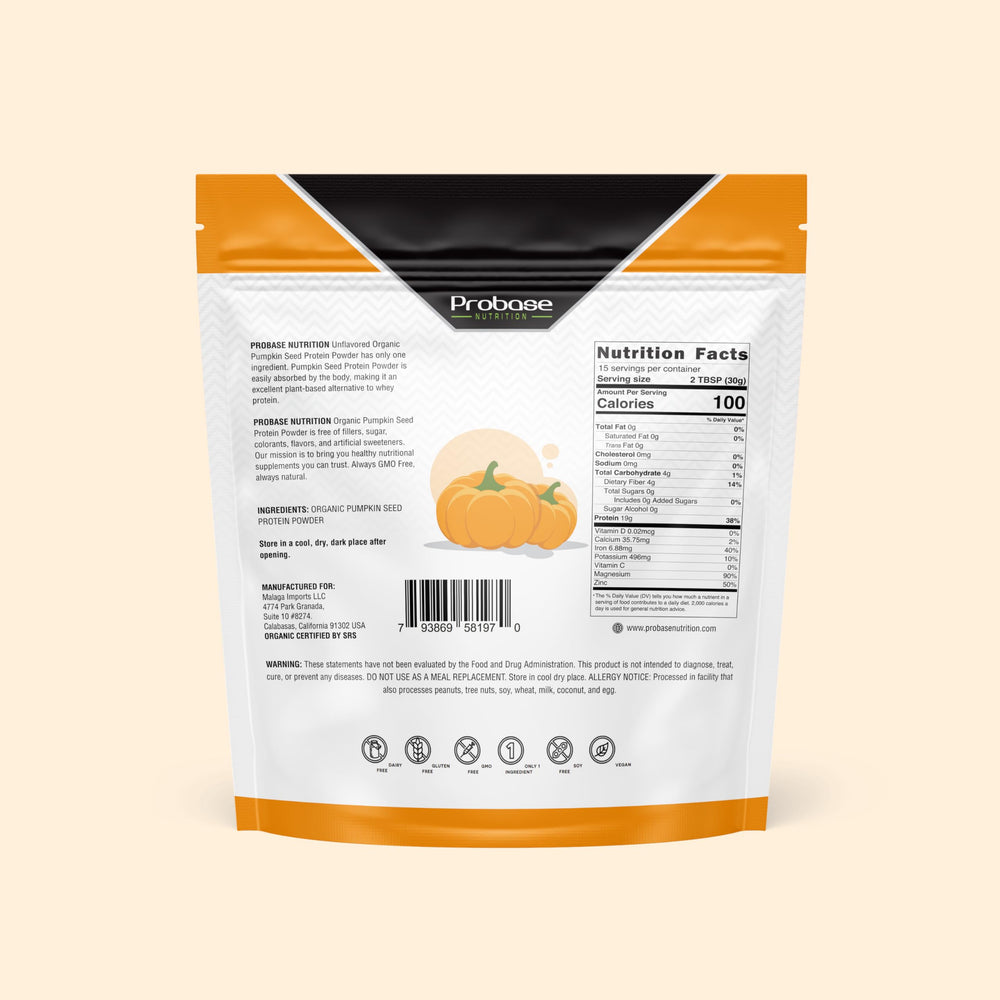 Probase Nutrition easy-to-mix pumpkin seed protein powder