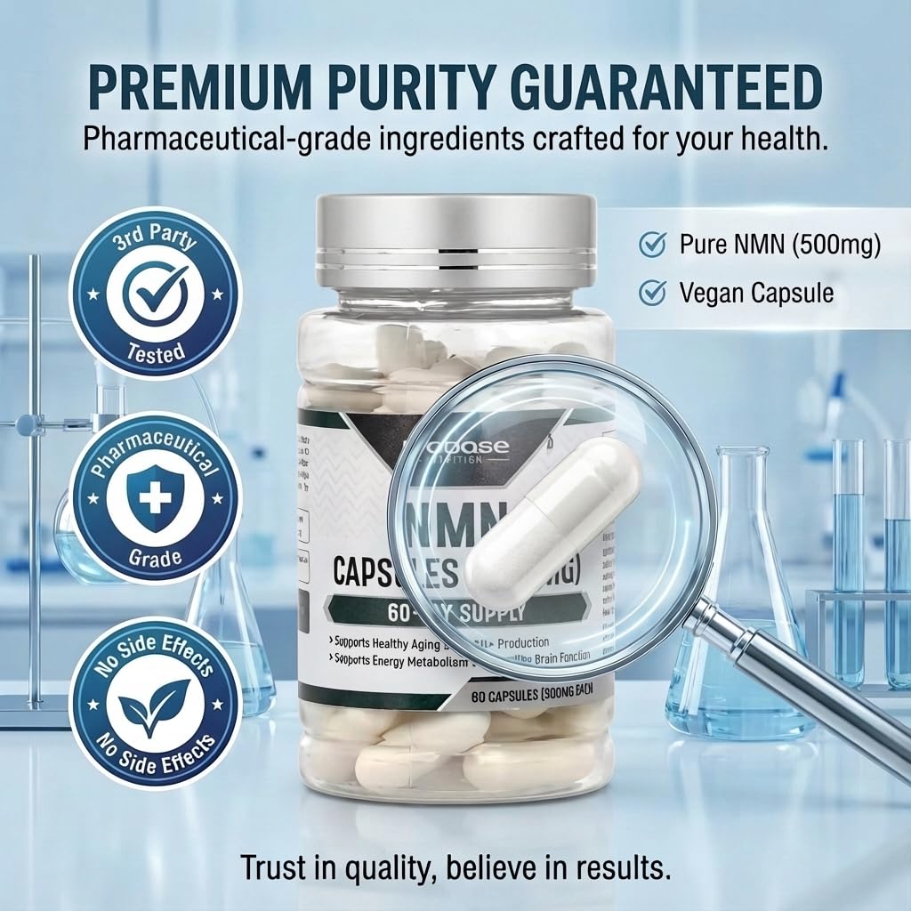 Detail view of 500 mg NMN capsule from Probase Nutrition