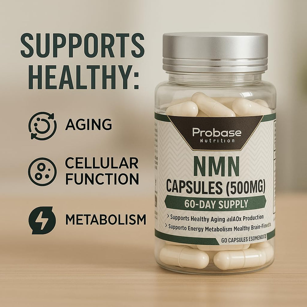 Vegan-friendly, gluten-free, non-GMO ingredients in Probase NMN formula
