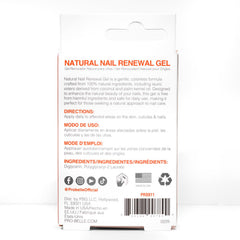 Probelle Nail Renewal Gel enhances clarity and natural texture on nails.