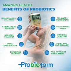 Probioform fermentation graphic highlights enzymes from natural sources.
