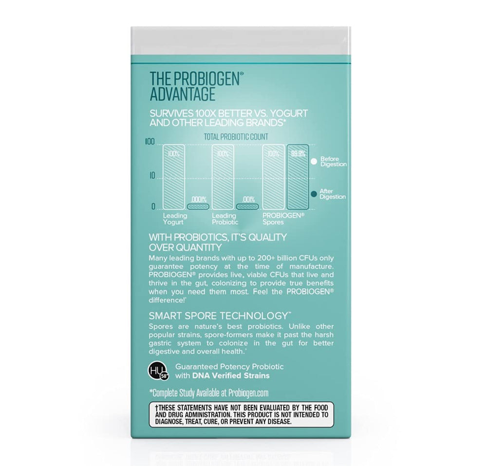 Probiogen Stress capsules close-up highlights smooth swallowable form