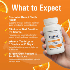 Box and tablets of ProBiora Health Professional Strength shown for daily use.