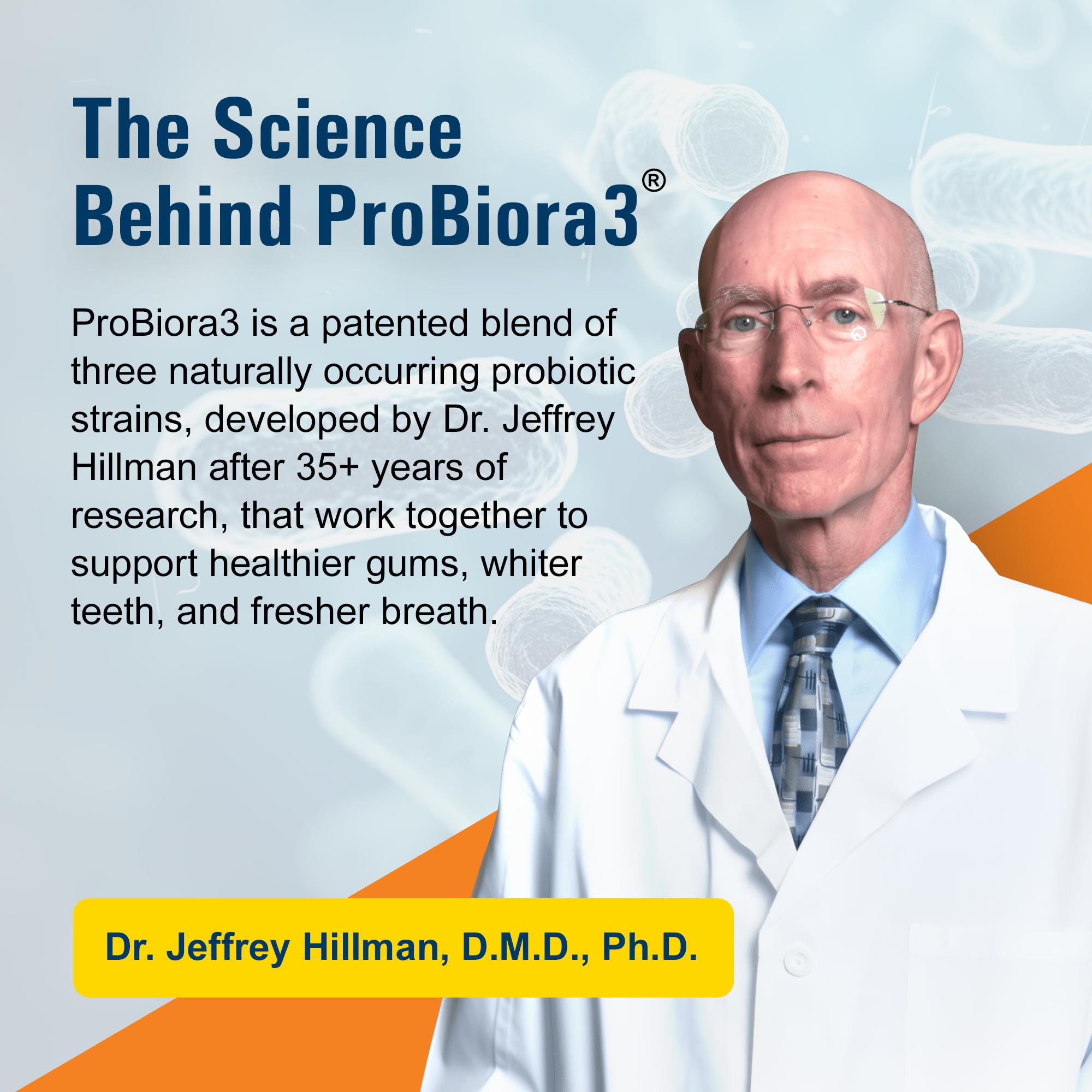 ProBiora Health ProBiora Professional Strength scene showing the probiotic tablets for daily use.