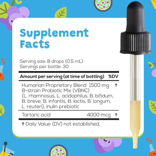 Probonix Humarian dropper indicating easy 8-drop daily dosing.