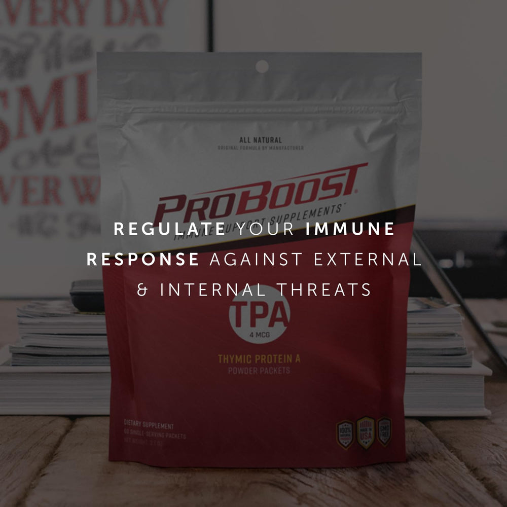 ProBoost white blood cell support graphic indicating potential immune system interactions.