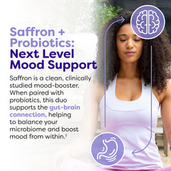 Capsules inside the bottle ready for daily use and mood support.
