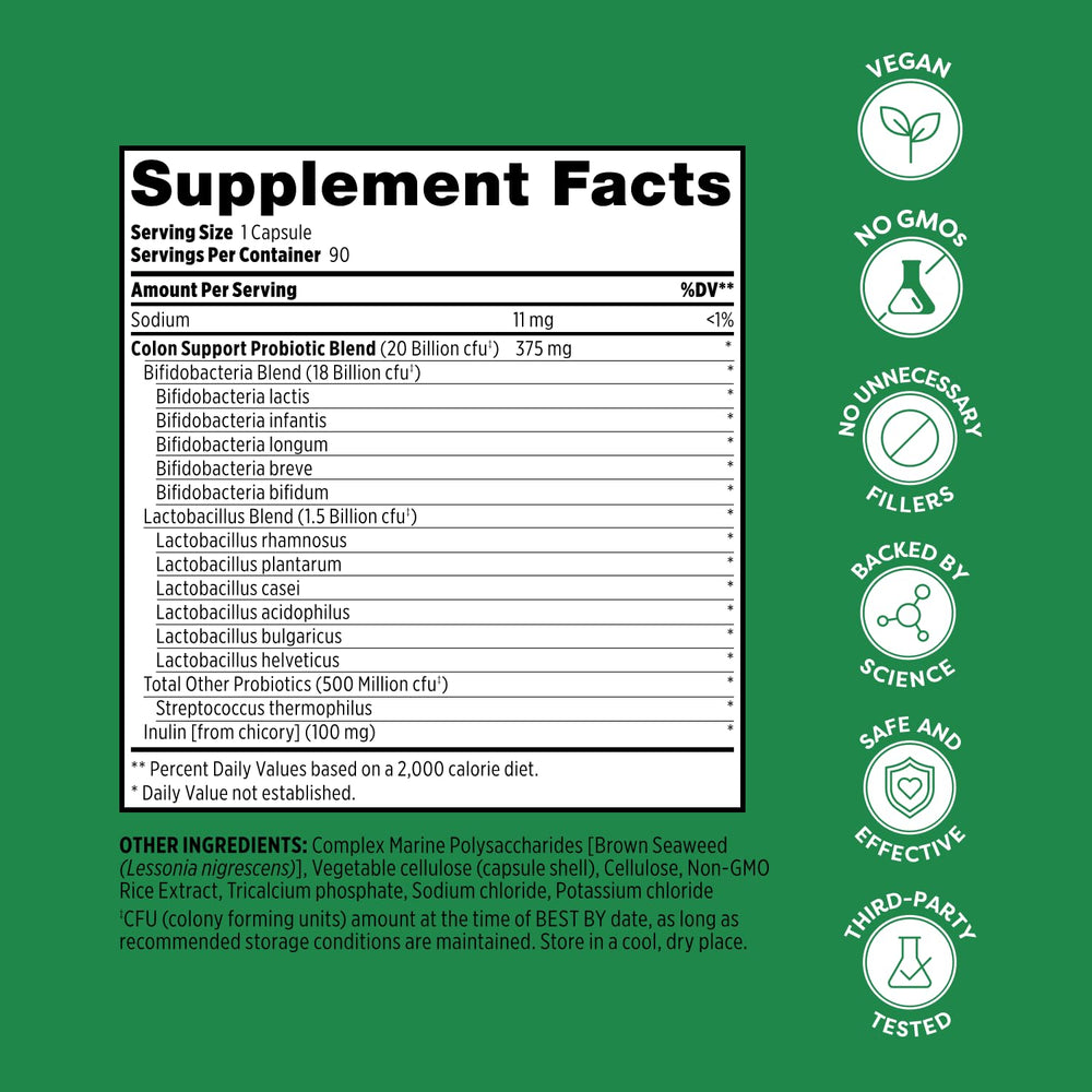 Probulin packaging highlights immune and digestive health potential.