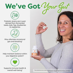 Probulin Total Care bottle emphasizing digestive-support focus