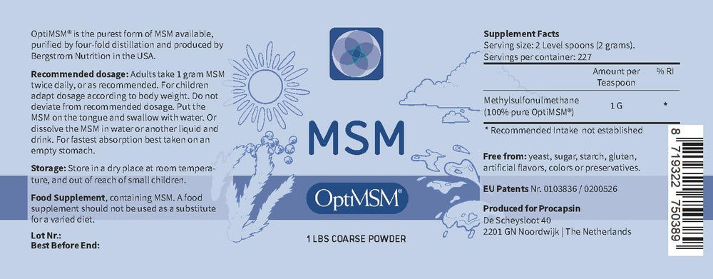 Procapsin OptiMSM powder pour ready to mix into beverages