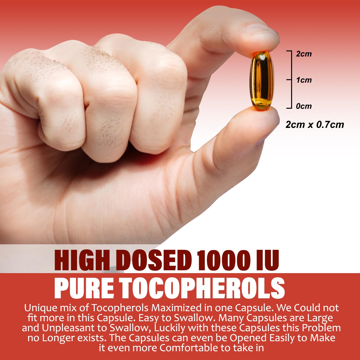 Procapsin Vitamin E easy-swallow capsules ideal for daily routines