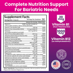 Close-up of an easy-to-swallow capsule with no aftertaste for daily post-op nutrition