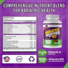 Close-up of chewable tablets showing high-potency iron and B12 for energy.