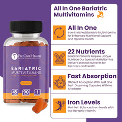 Daily dose chart for ProCare Health bariatric multivitamin with iron 45mg.