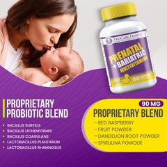 ProCare Health prenatal bariatric multivitamin mom holding bottle demonstrates daily prenatal nutrition