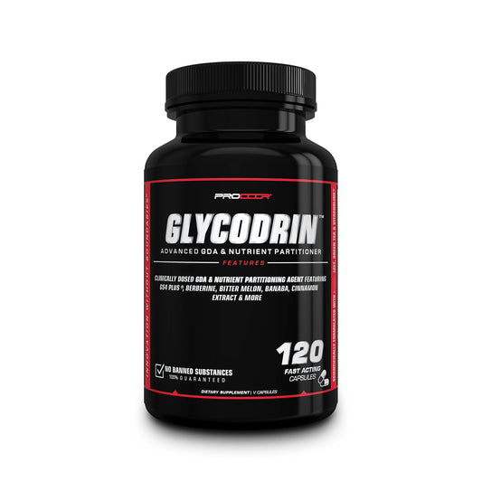PROCCOR Glycodrin berberine capsules on a white surface for daily energy balance