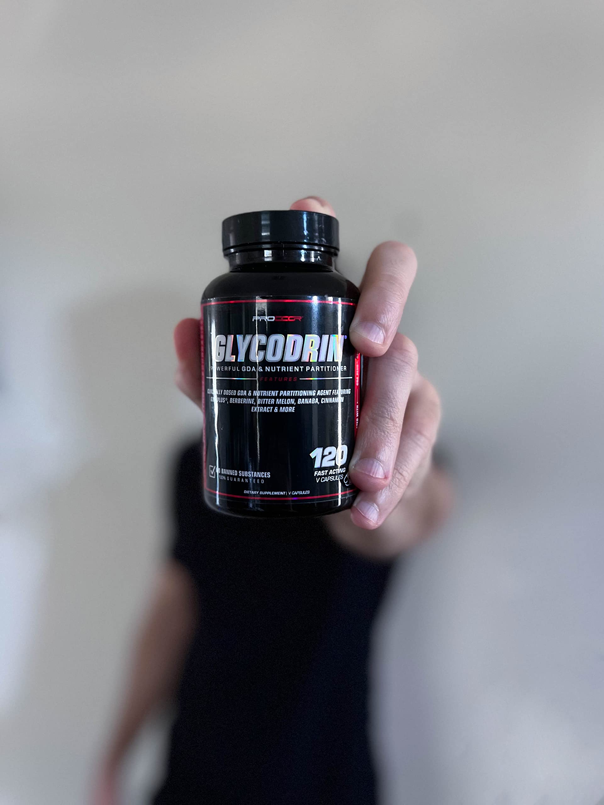 PROCCOR Glycodrin Bioperine capsules emphasizing absorption support