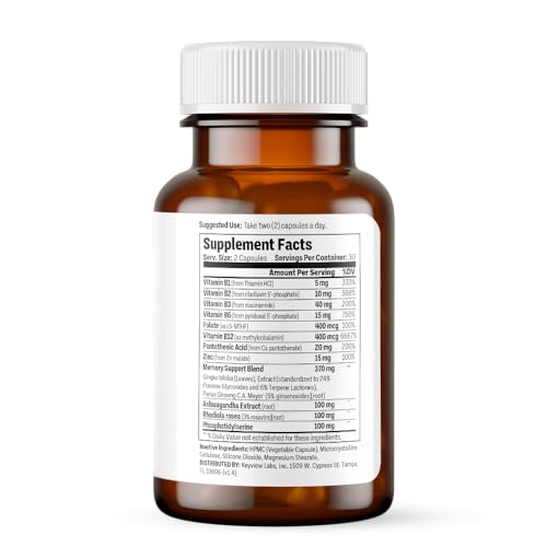 Procera Advanced Brain packaging-bottle-front showing convenient daily supplement routine.