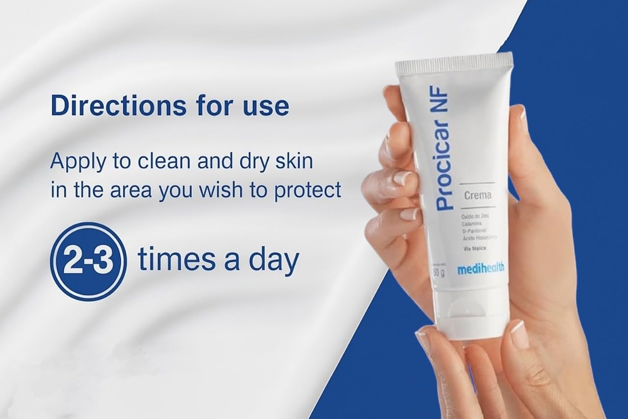 Procicar NF Scar Cream texture close-up highlights hydration and skin renewal.