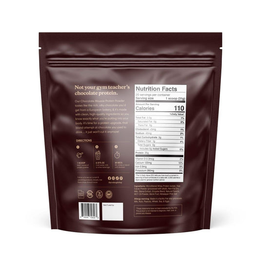 ProDough scoop beside bag for quick post-workout protein mix