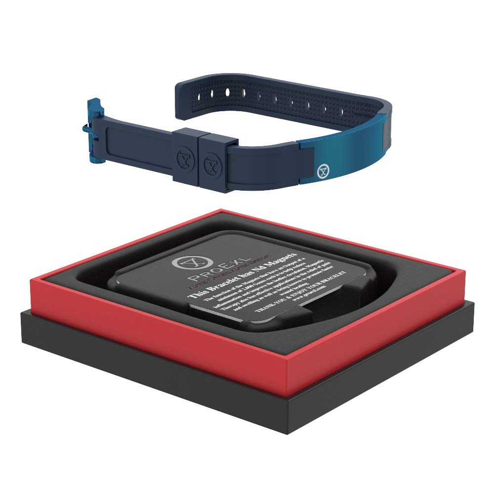 PROEXL Best Sports Golf Magnetic Bracelet - blue strap suits gym and golf.