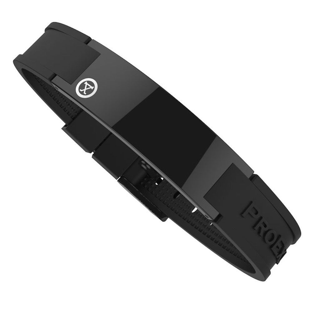 PROEXL Sports Golf Magnetic Bracelet on the wrist with a sleek black design for all-day wear