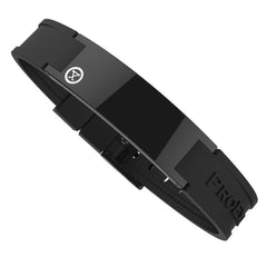 PROEXL Sports Golf Magnetic Bracelet on the wrist with a sleek black design for all-day wear