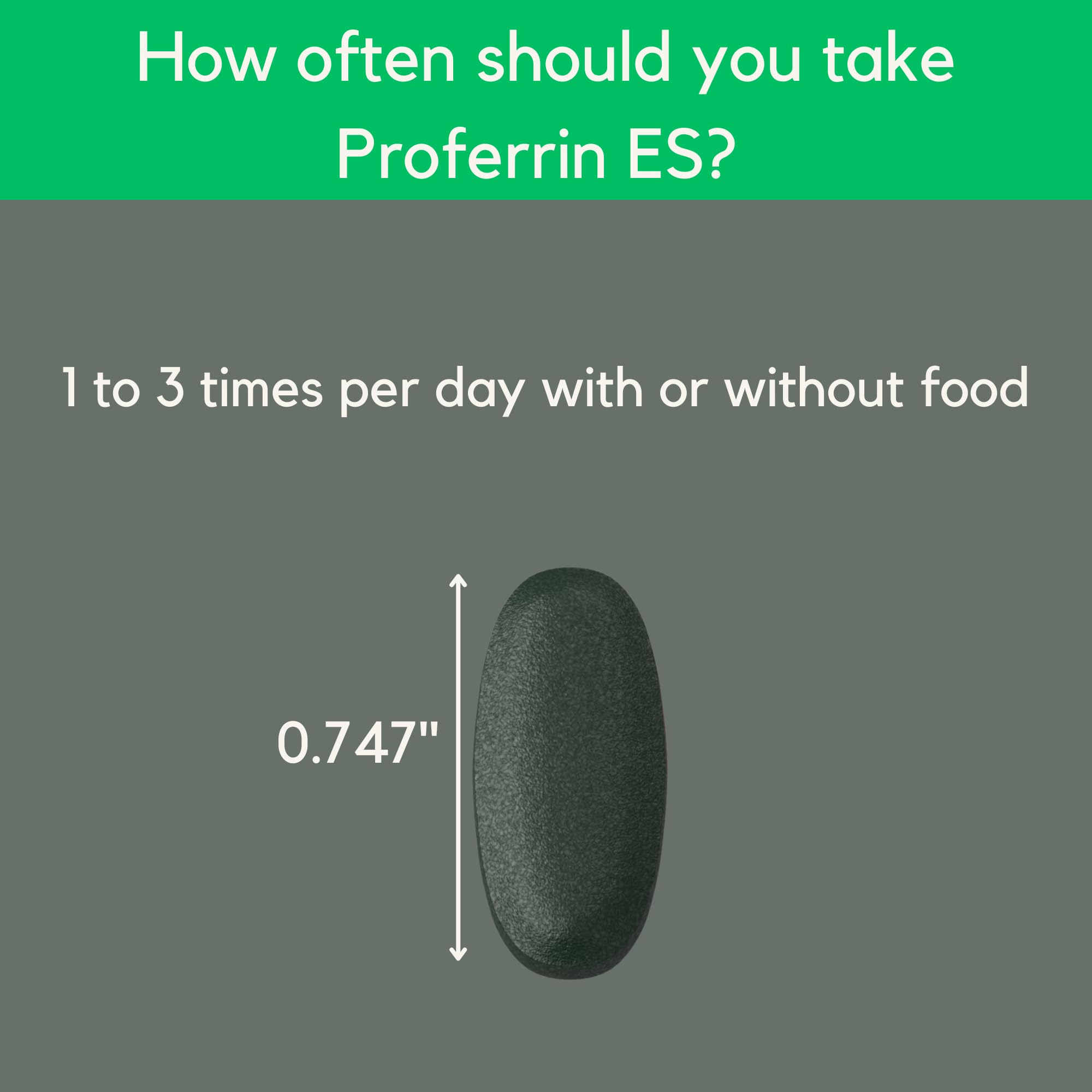 Proferrin ES label front emphasizing USA-made production and quality.
