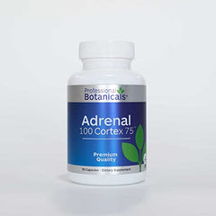Professional Botanicals Adrenal 100 Cortex capsules closeup highlights pure adrenal substance