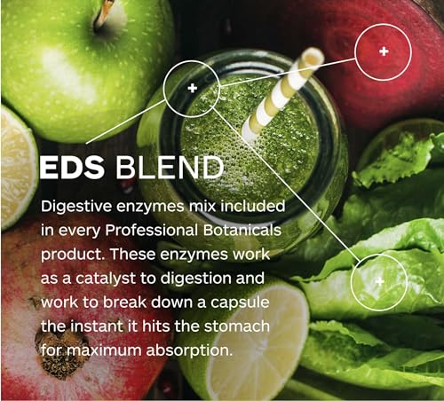 Professional Botanicals Adrenal 100 Cortex packaging emphasizes vegan-friendly, non-GMO ingredients