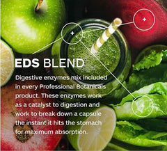 Professional Botanicals Adrenal 100 Cortex packaging emphasizes vegan-friendly, non-GMO ingredients
