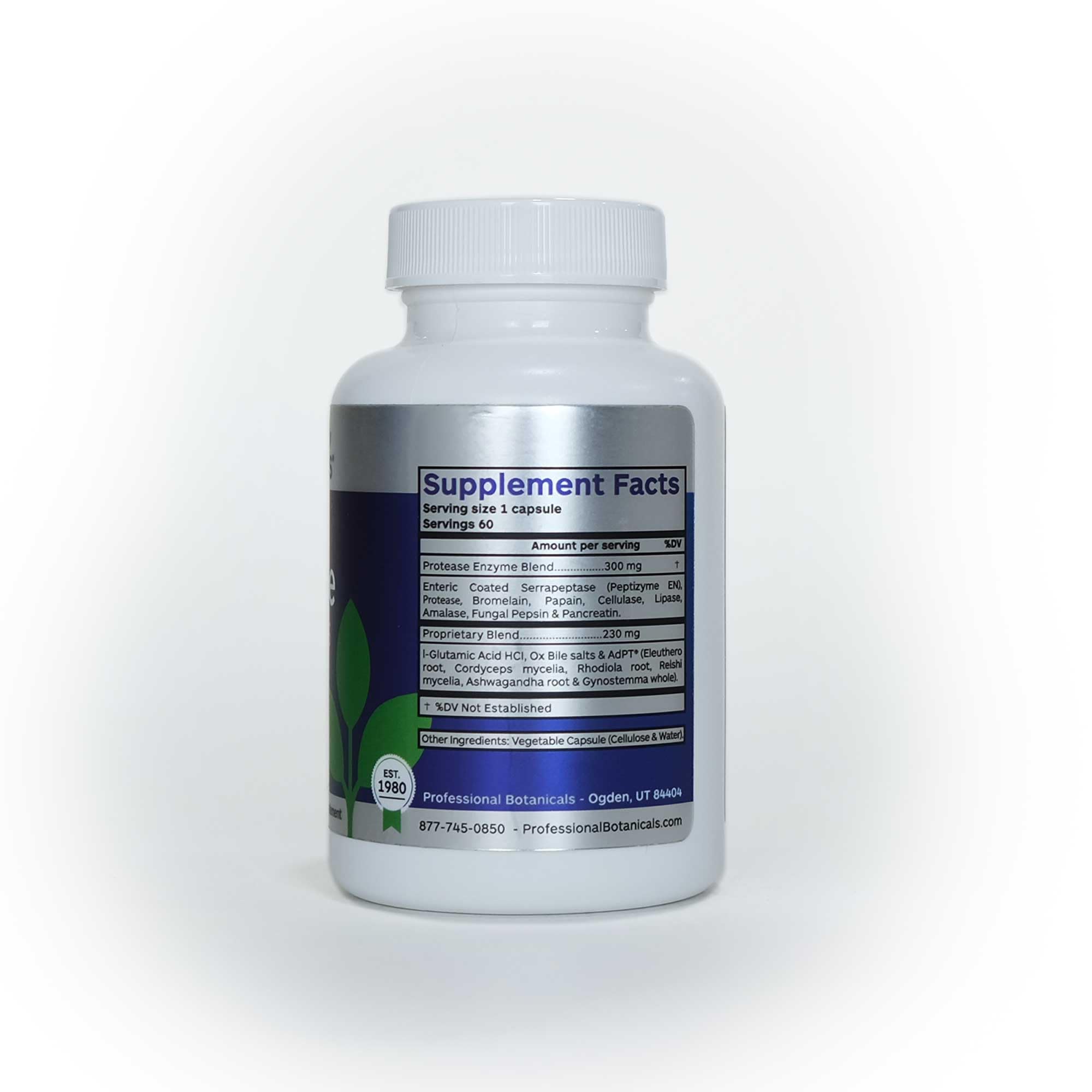 DI-AIDE Enzymes capsule close-up, a simple daily supplement for digestion.