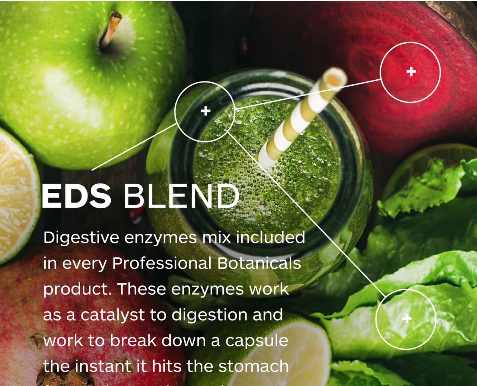 Professional Botanicals herbal adaptogens capsules on white background for stress resilience.