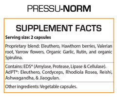 Professional Botanicals Pressu Norm capsules pack ideal for a regular wellness routine.