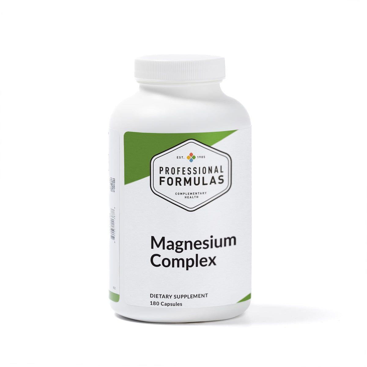 PROFESSIONAL COMPLEMENTARY HEALTH FORMULAS Magnesium Complex bottle front supports daily magnesium intake