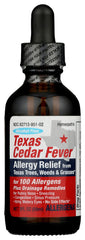 PROGENA Allergena Texas Cedar Fever bottle on shelf signaling natural relief