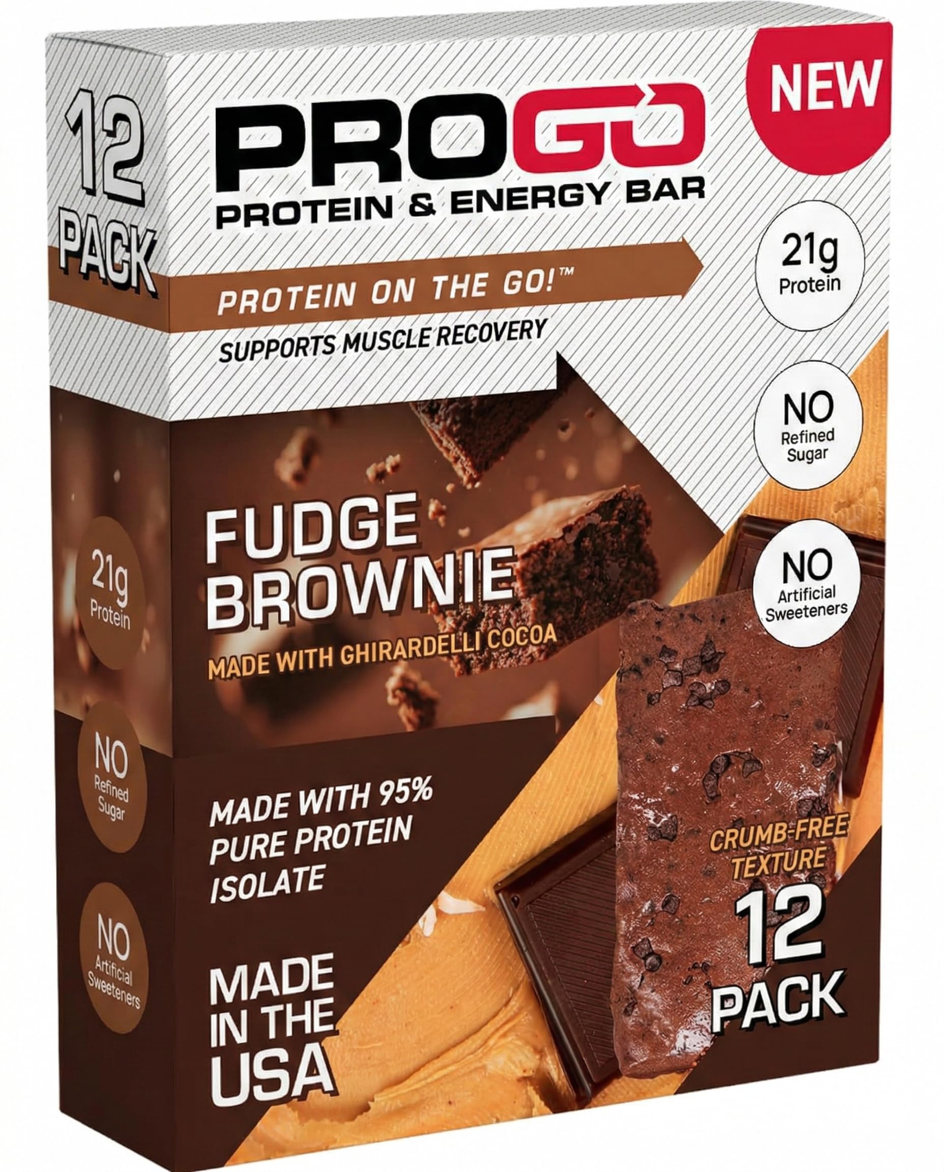 ProGo Protein Bars highlight 95% isolate for steady energy during workouts
