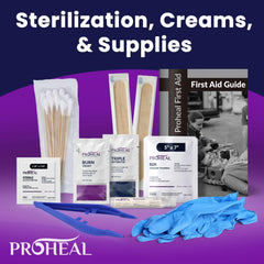 ProHeal 136 supplies list with bandages, eye care, gloves for versatile use