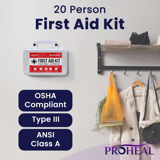 ProHeal OSHA compliant kit with case opened showing ready-to-use supplies for teams