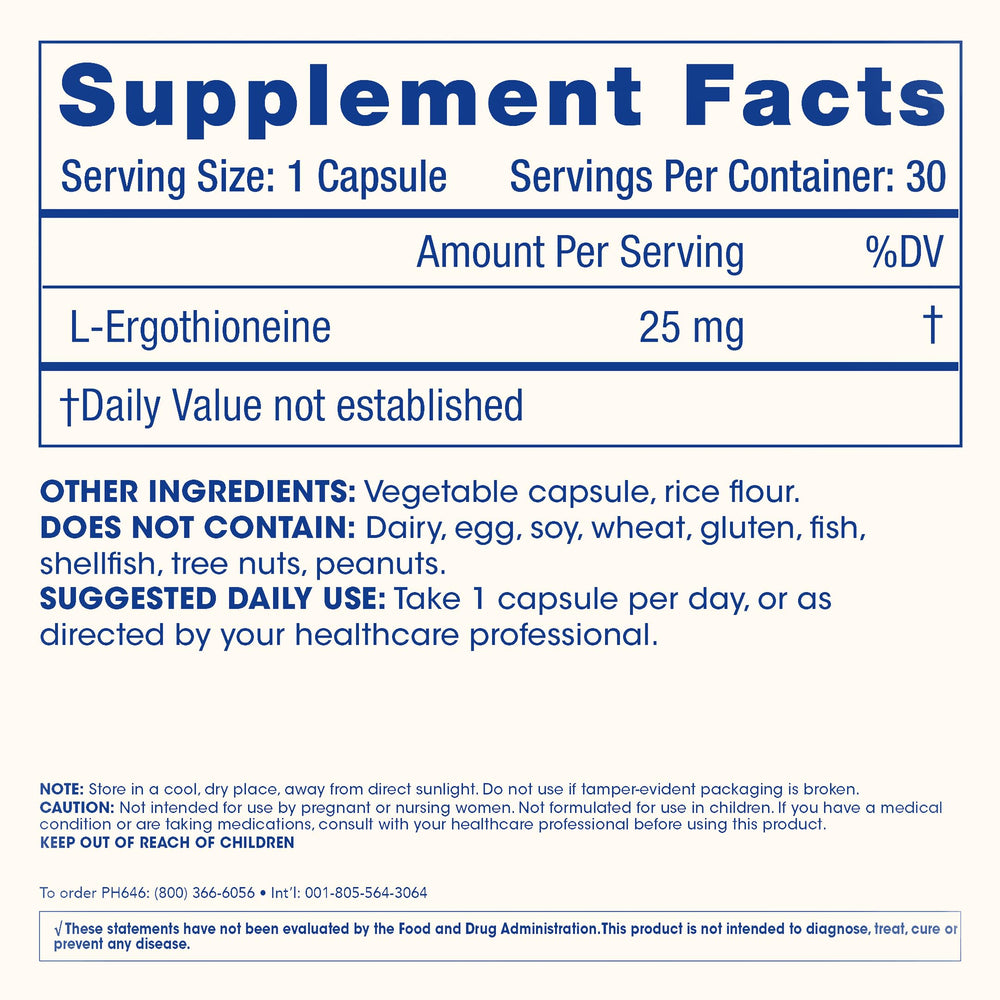 ProHealth Ergothioneine made in USA insignia indicating quality manufacturing
