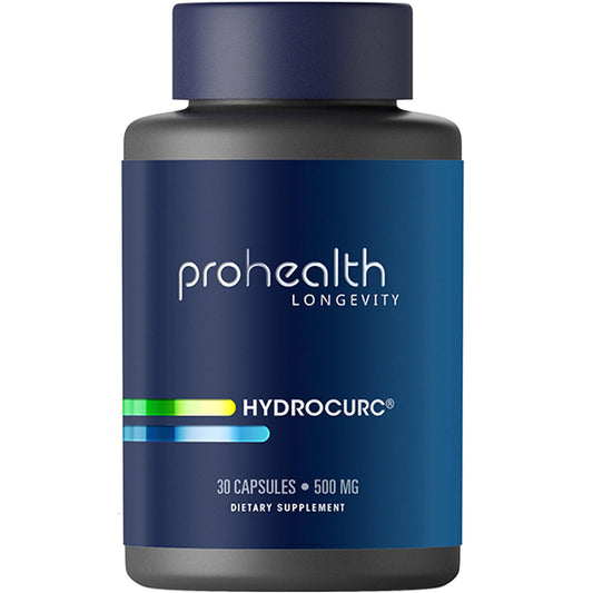 ProHealth HydroCurc 500 mg bottle with LipiSperse delivery for absorption