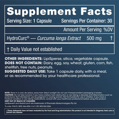 HydroCurc capsules close-up highlighting cold-water dispersible formula