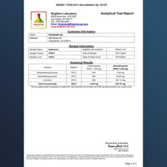 Independent lab testing badge on HydroCurc packaging signaling quality