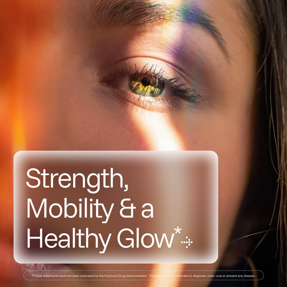 ProHealth Longevity collagen powder with spoon for easy daily scoops.